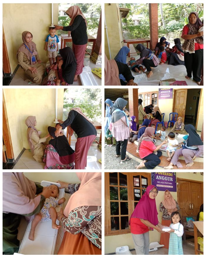 PEDULI TERHADAP KESEHATAN IBU DAN ANAK, PEMDES GROGOLPENATUS MELAKUKAN KEGIATAN RUTIN POSYANDU  02