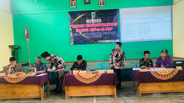 MUSYAWARAH DESA LAPORAN PERTANGGUNGJAWABAN REALISASI PELAKSANAAN APBDESA TA 2022