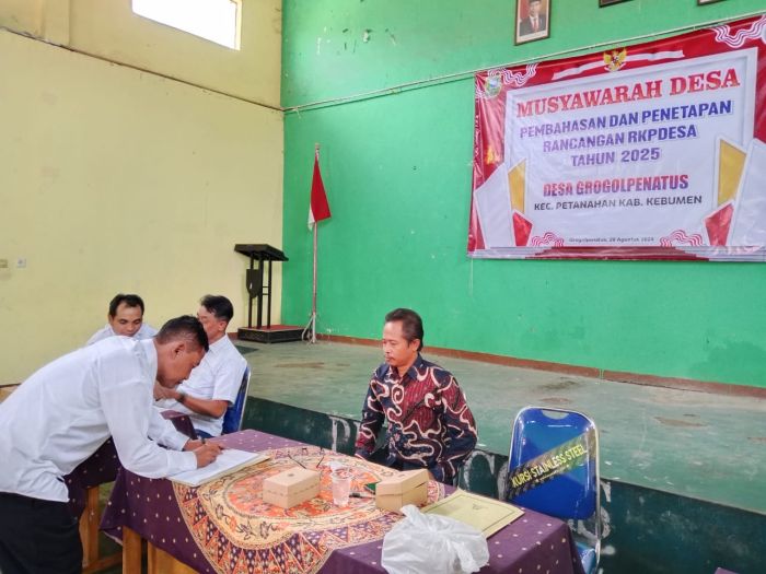 BELANJA DESA DITAKSIR MENCAPAI ± 2,18 M, RKPDESA TAHUN 2025 DESA GROGOLPENATUS DITETAPKAN 02